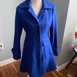 Blue wool coat